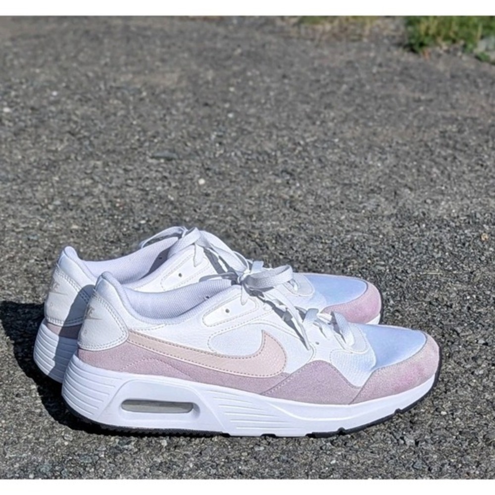 Coastal Nike Air Max SC White Lavender Suede Sneakers Womens 12 Mens 10.5‎